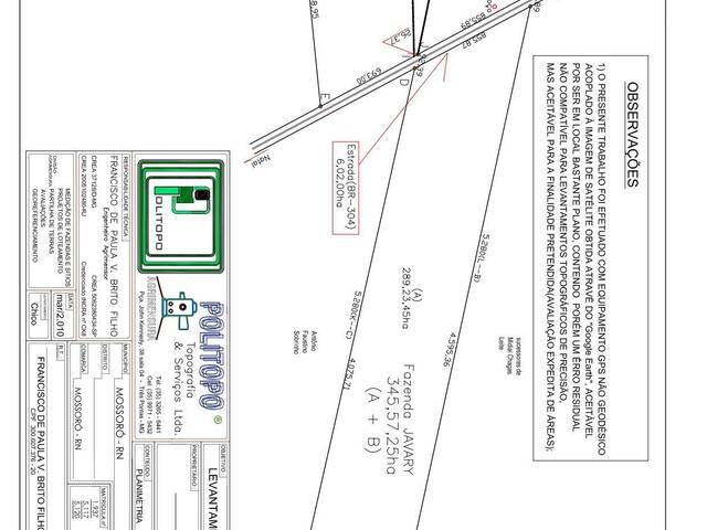 #FA0002 - Fazenda para Venda em Mossoró - RN - 1